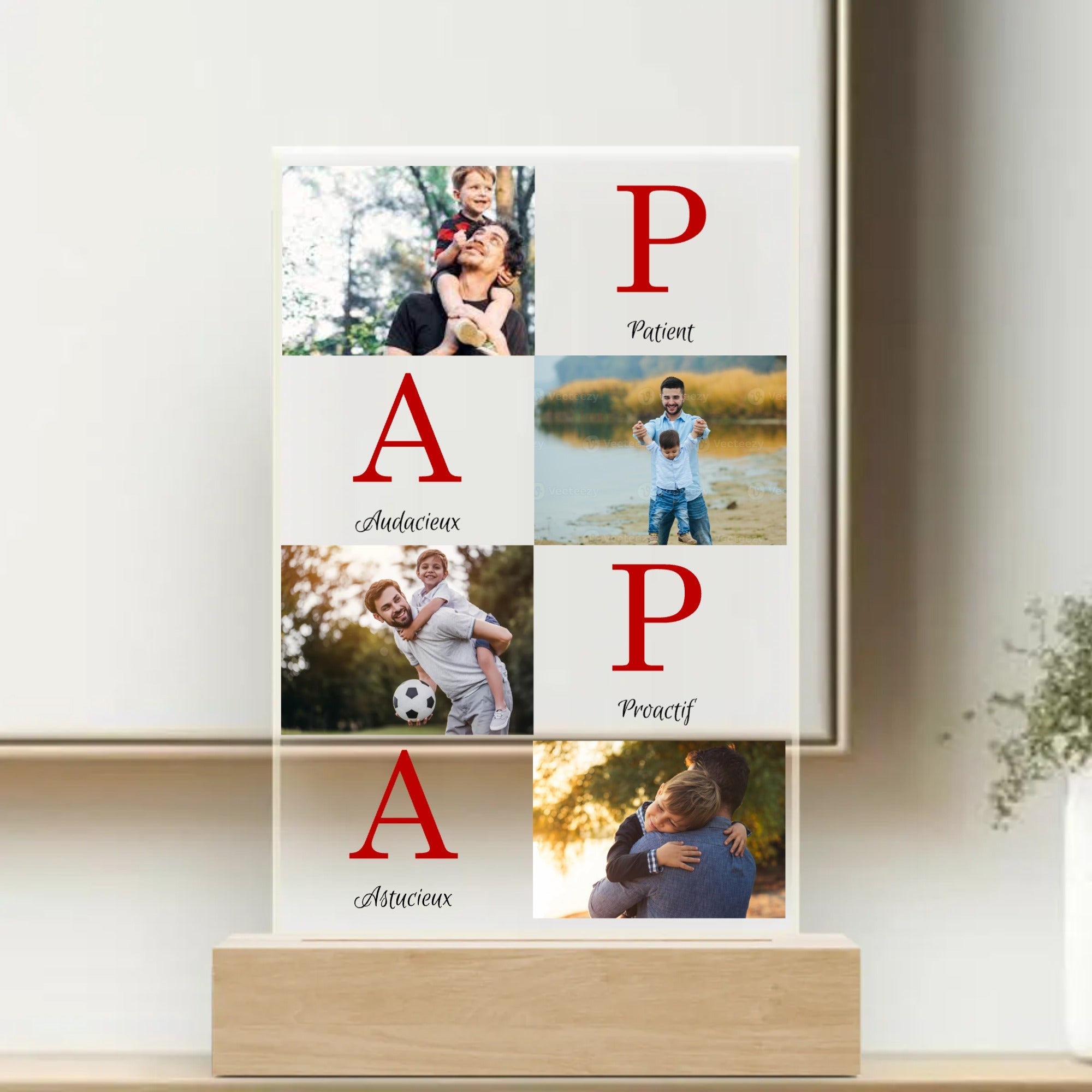 Papa Lettres - Plaque personnalise  Loomine