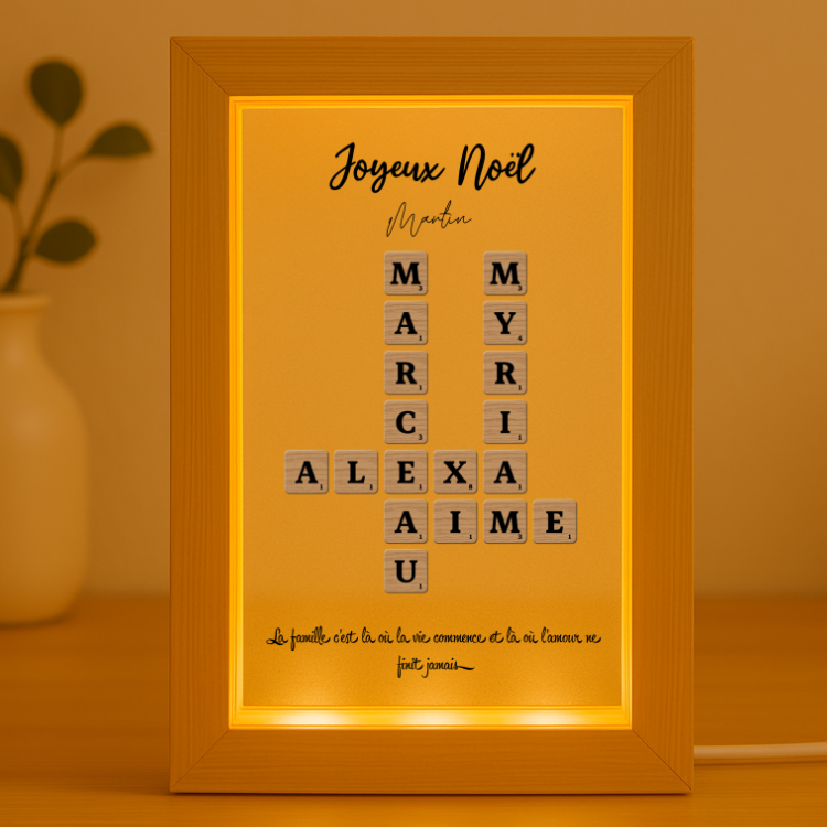 Scrabble - Plaque Cristal Acrylique