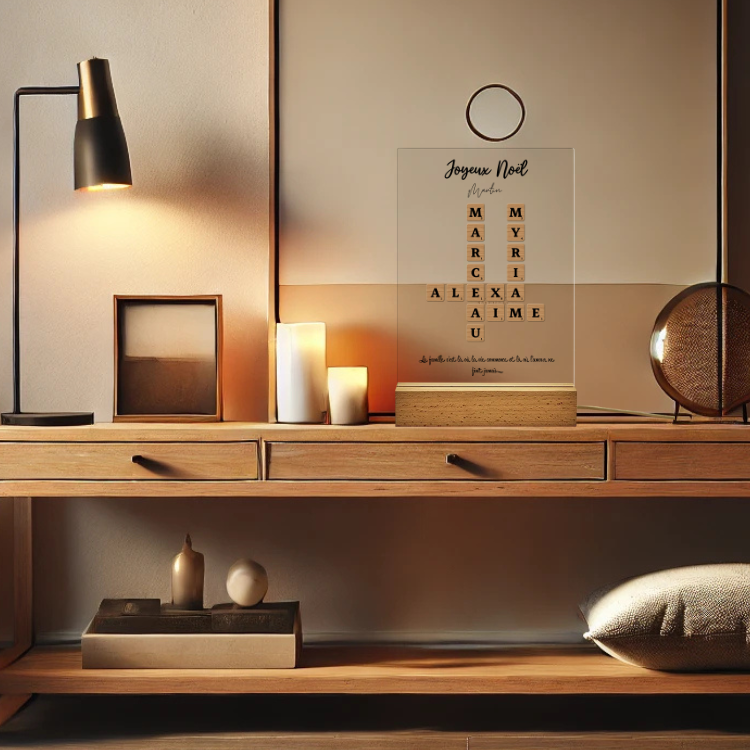 Scrabble - Plaque Cristal Acrylique