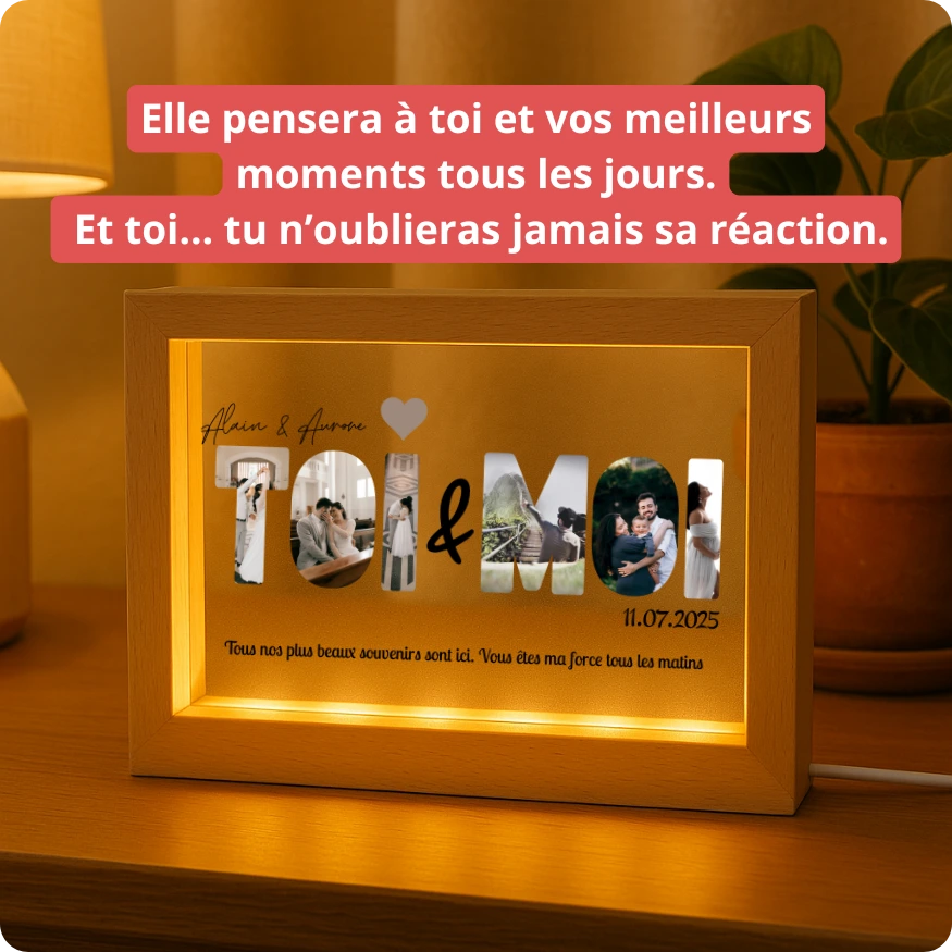 Toi & Moi - Plaque Cristal Acrylique