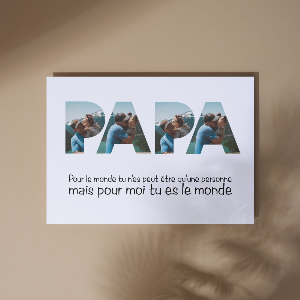 "Papa tu es.." - Toile Personnalisée