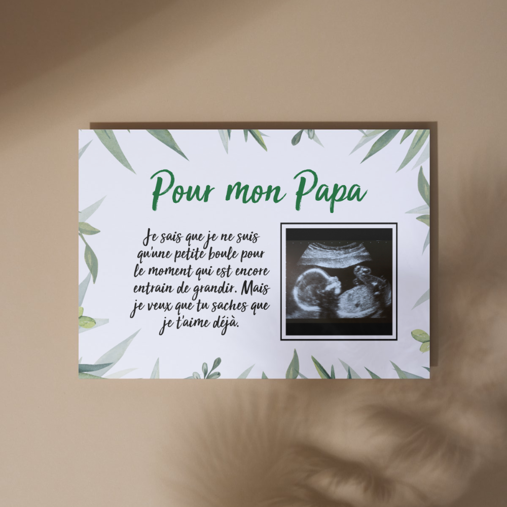 Pour mon Papa - Toile Personnalisée