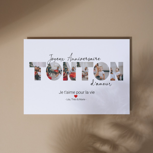 Joyeux Anniversaire Tonton - Toile Personnalisée