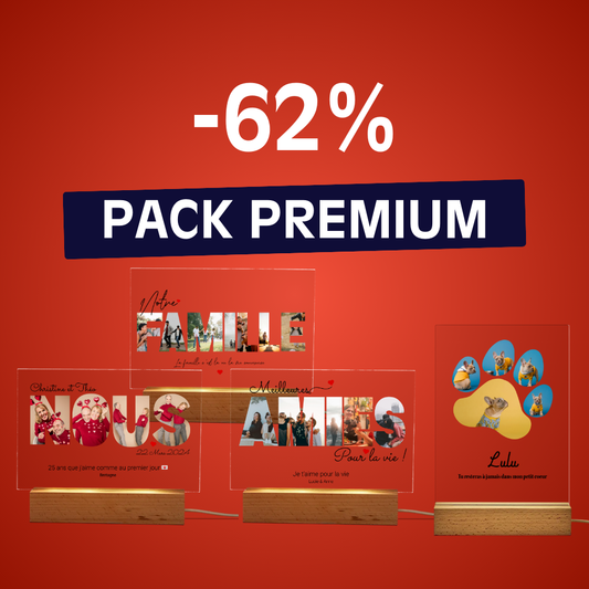 -62% : Pack Célébration (Partenaire + Famille + Animaux + Amies)