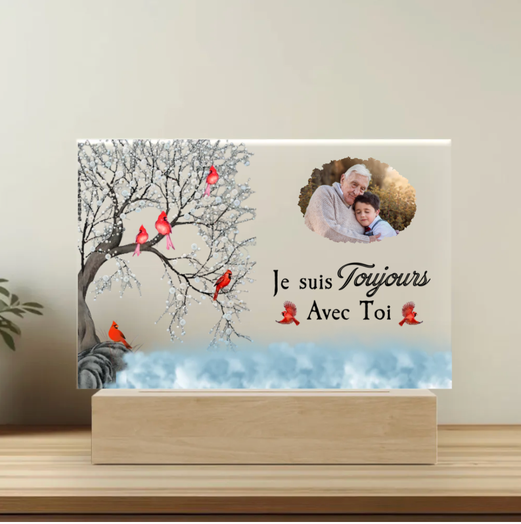 Je suis toujours avec toi - Plaque personnalisée