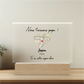Nous t'aimons Papa - Plaque Cristal Acrylique