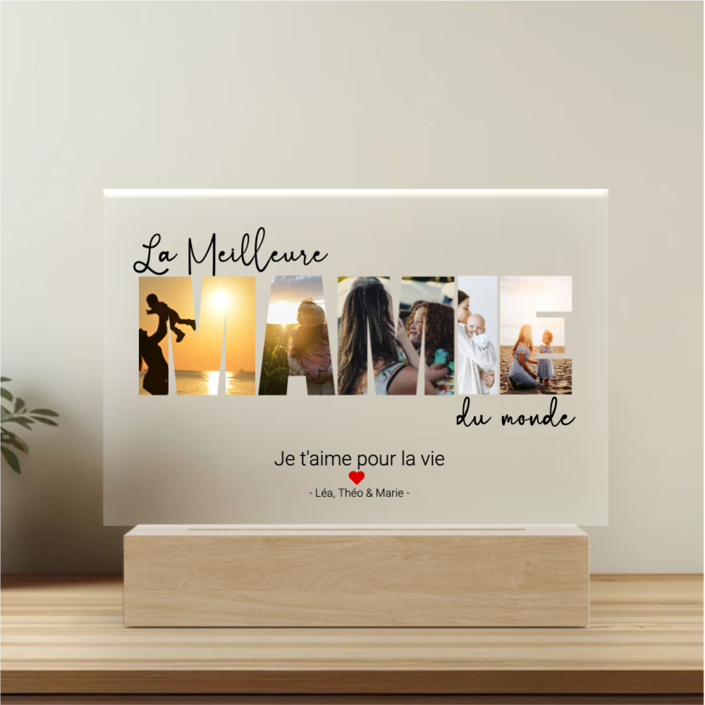La meilleure Mamie  - Plaque Cristal Acrylique